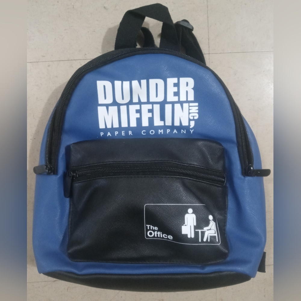 Dunder Mifflin Inc Paper Company The Office Small Backpack 2 Compartments